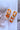 The Sweet Escape Earring is an acrylic dangle style earring featuring a three chain link design with one link a matte orange and the other two a clear orange ombre.