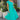 Full body view of model wearing the Cabana Bay Midi Dress which features turquoise fabric, midi length, a tie around the waist, turquoise lining, one shoulder ruffle strap, and a monochromatic side zipper with a hook closure.