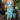 Full body front view of model wearing the Wanderlust Floral Midi Dress that has green, lavender and orange fabric with a floral pattern, midi length, a square neckline,  and adjustable straps.