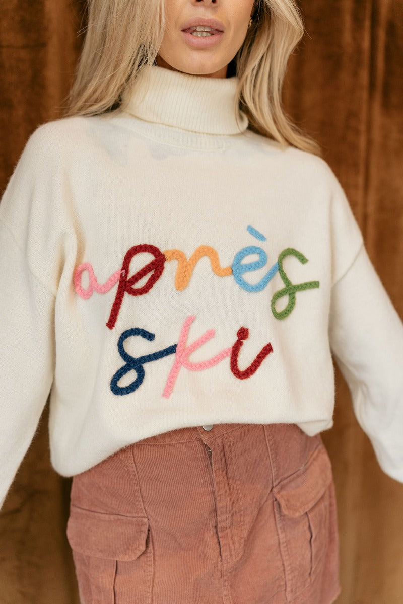 Rachel Apres Ski Cream Sweate Lizard Thicket