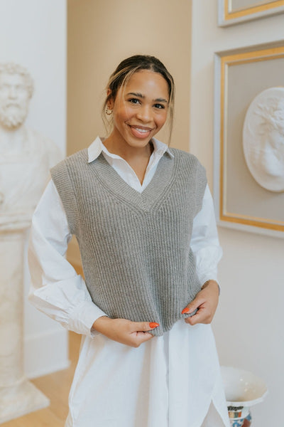 未使用soyy. Minimal mohair vest(GRAY) soyy.mohair minimal vest(gray)