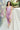 Full body view of model wearing the Blaire Satin Midi Dress which features lavender satin fabric, midi length, a slit on the side, exterior boning and mesh details, pleated upper fabric, a sweetheart neckline, adjustable straps, and a monochromatic back z
