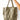 Close up front view of the Time To Go Purse in Olive that has pleather with diamond stitching, a middle zipper compartment with pouches inside, and compartments on each side. 