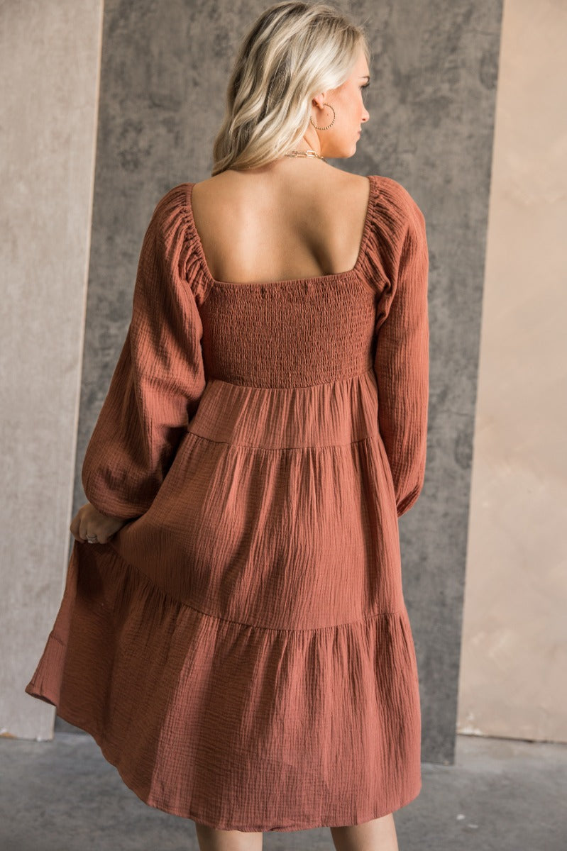13+ Rust Dress With Sleeves