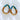The Irreplaceable Earring is a beaded hoop style earring, featuring a teardrop shape and teal, brown, and gold beading through out.