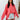 Front view of model wearing the Best Of Luck Sweatshirt In Pink features knit fabric with terrycloth paneling, long raglan sleeves, raw hem details, and a high-low hemline with side slits. 