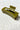 Aerial side view of the Harper Hair Clip in Cognac, which is a  rectangular clip with claw teeth.