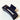 Side view of the Harper Hair Clip in Navy, which is a rectangular clip with claw teeth.