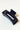 Side view of the Harper Hair Clip in Navy, which is a rectangular clip with claw teeth.