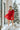 Full body view of model wearing the In The Spirit Dress which features red sheen fabric, a surplice neckline, a lining, an elastic waist with a tie, a ruffle hem, and balloon sleeves with elastic wrists.